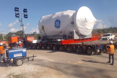 Obras do Complexo Azulão 950 avançam com chegada de equipamentos para montagem das usinas termelétricas