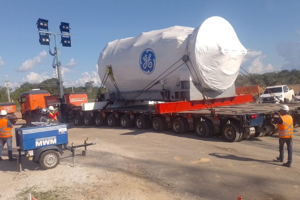 Obras do Complexo Azul&atilde;o 950 avan&ccedil;am com chegada de equipamentos para montagem das usinas termel&eacute;tricas