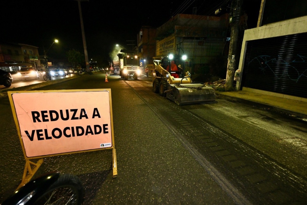 Manaus inicia recapeamento de toda extensão da avenida Autaz Mirim Manaus inicia recapeamento de toda extensão da avenida Autaz Mirim