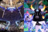 Boi Caprichoso celebra tricampeonato com sambódromo lotado em Manaus