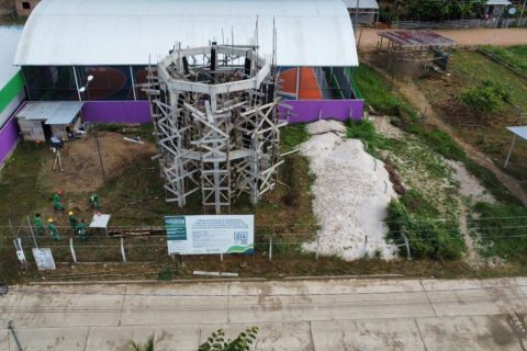 Amazonas avança com obra de ampliação do sistema de abastecimento de água de Codajás