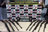 PMAM registra aumento de 13,69% na apreensão de armas e 153,28% de munições no primeiro semestre de 2024