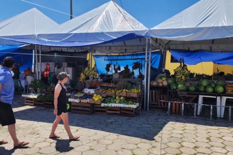 Feira próxima da Praça do Sagrado começa a funcionar no porto de Parintins