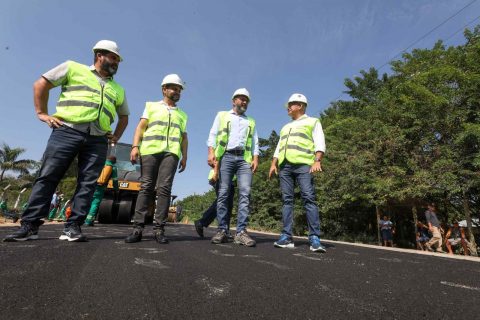 Wilson Lima vistoria retomada de obras na AM-010 e destaca modernização da rodovia