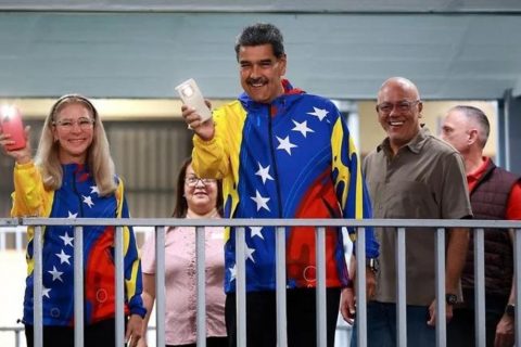 Maduro faz primeiro discurso após vitória nas eleições da Venezuela