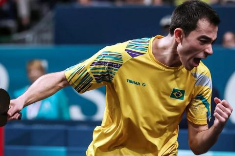 Olimpíadas: Hugo Calderano vence em Paris e garante 1° semifinal inédita do Brasil no tênis de mesa