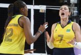 Brasil atropela o Japão por 3 a 0 e avança às quartas do vôlei feminino em Paris