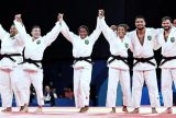 Brasil fecha participação no judô com bronze por equipes nas Olimpíadas de Paris