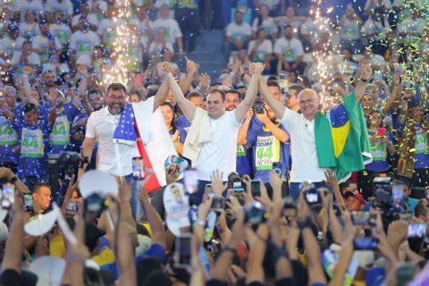 União Brasil lança candidatura de Roberto Cidade à Prefeitura de Manaus e reúne mais de 30 mil pessoas em convenção