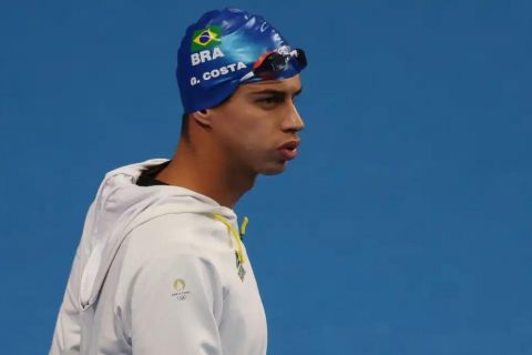 Guilherme 'Cachorrão' abandona maratona aquática nas Olímpiadas após baixo desempenho