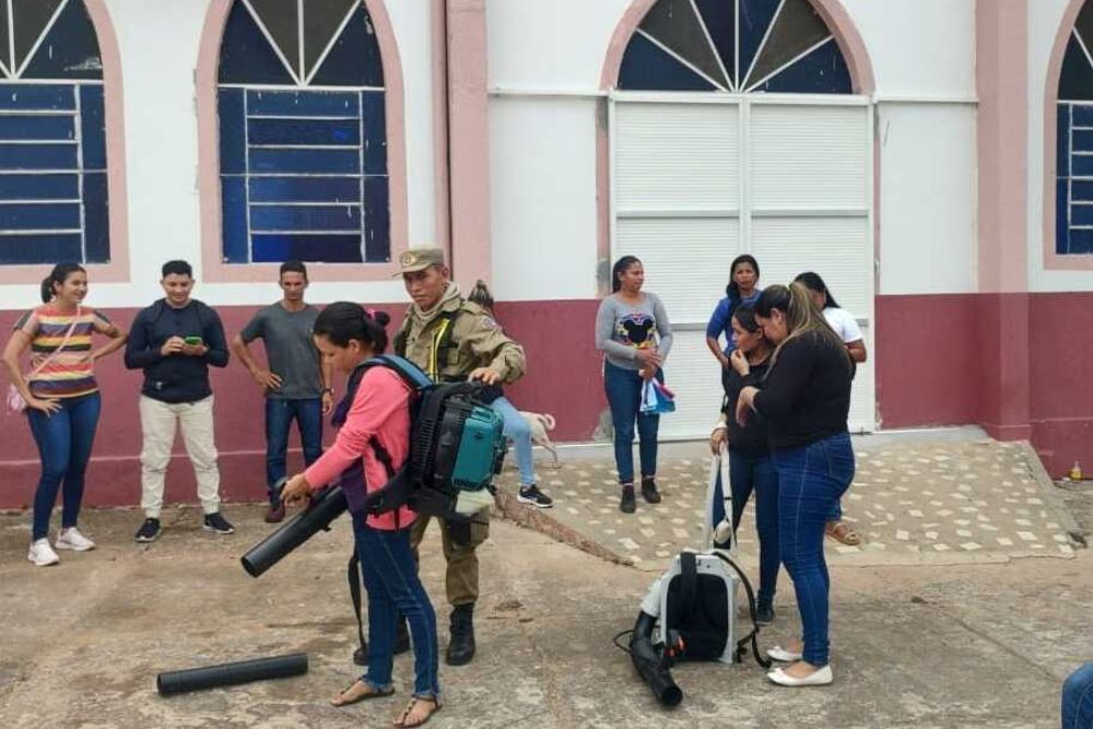 CBMAM promove curso de brigada de inc&ecirc;ndio para 50 moradores em Manaquiri