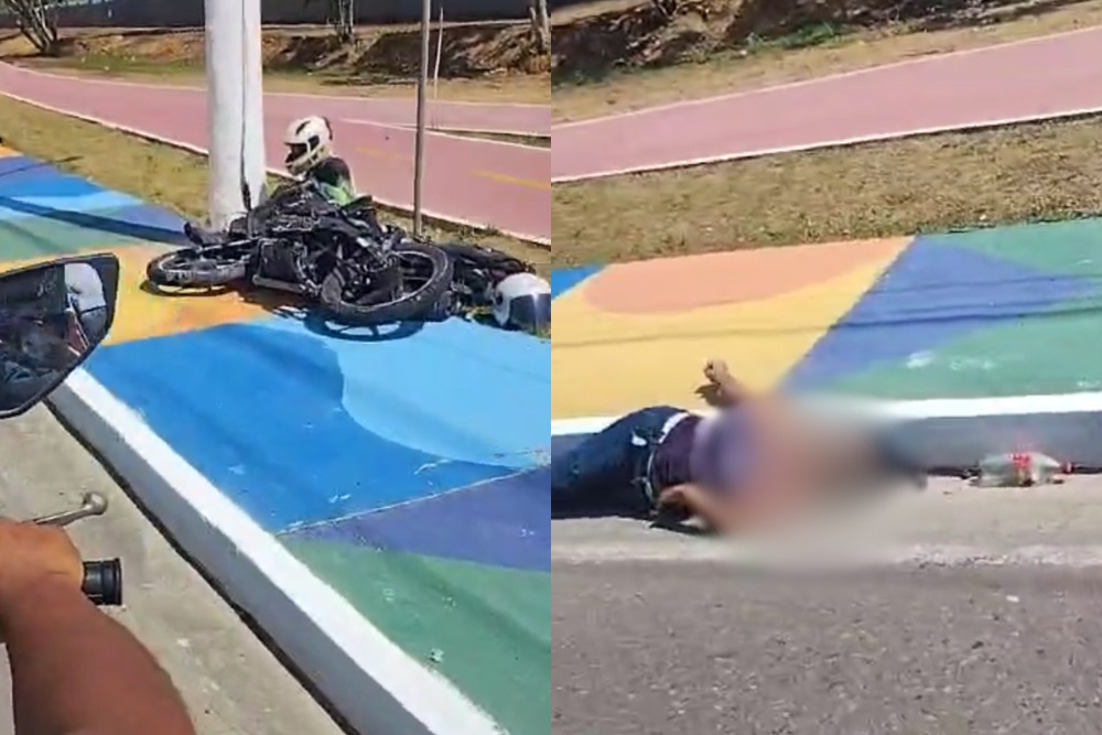 Diarista morre ao ser arremessada de moto em acidente na avenida Coronel Teixeira