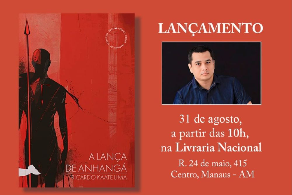 ‘A Lança de Anhangá': Ricardo Kaate Lima lança novo livro de horror e fantasia em Manaus ‘A Lança de Anhangá': Ricardo Kaate Lima lança novo livro de horror e fantasia em Manaus