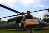 TRE-AM mobiliza helicópteros para transporte de urnas em áreas isoladas no Amazonas