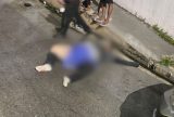 Motociclista e garupa morrem em acidente envolvendo micro-ônibus no bairro Alvorada