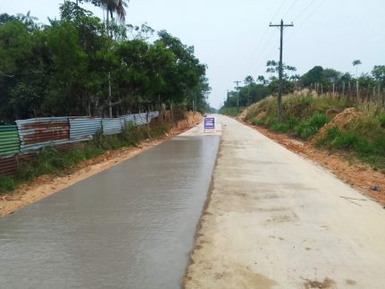 Obras de pavimentação da Estrada Perimetral Norte 1 alcançam 79% de avanço em Tabatinga