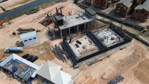 Estação de Tratamento de Esgoto Raiz recebe concretagem de tanque e ultrapassa 60% de execução da obra em Manaus