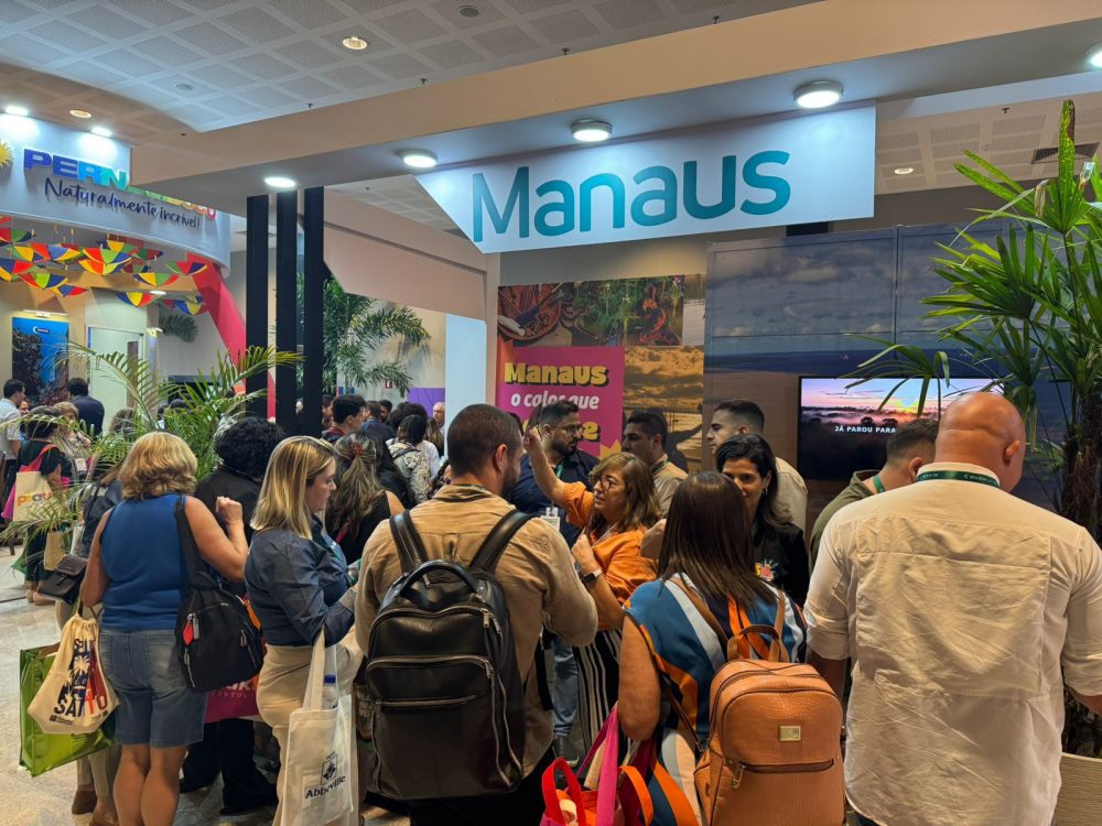 Estande de Manaus ganha destaque no maior evento de turismo do Brasil Estande de Manaus ganha destaque no maior evento de turismo do Brasil