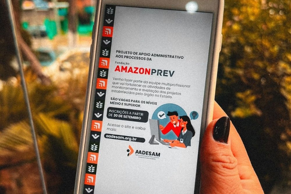 Aadesam e Amazonprev abrem inscrições para processo seletivo nesta segunda-feira (30); confira o edital Aadesam e Amazonprev abrem inscrições para processo seletivo nesta segunda-feira (30); confira o edital