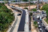Asfaltamento do viaduto Márcio Souza tem início e entrega do complexo acontece até o dia 20, diz prefeito David Almeida