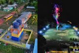 Bi Garcia inaugura sistema de abastecimento de água e campo de futebol iluminado em comunidades de Parintins