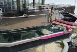 Prefeitura inicia instalação de peças do piso do Skyglass na varanda do mirante Lúcia Almeida