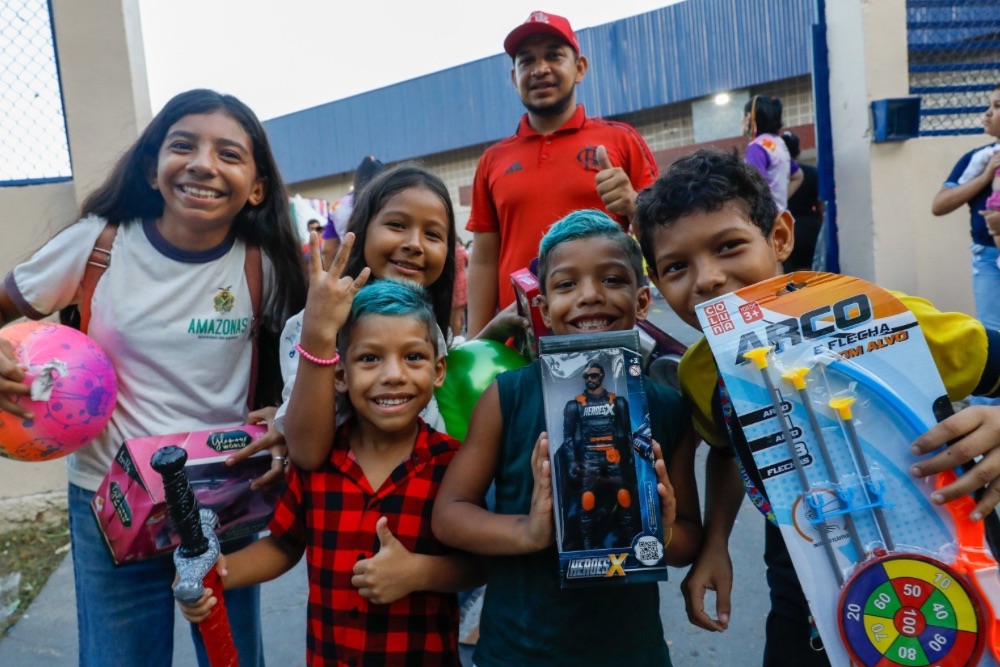 Campanha &lsquo;Doe Brinquedo e Ganhe Sorrisos&rsquo; leva tarde de divers&atilde;o para crian&ccedil;as da Zona Leste de Manaus