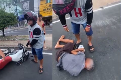 Idoso atropelado por motociclista morre em hospital de Manaus