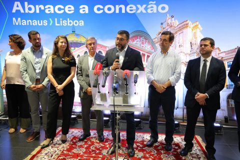Wilson Lima reinaugura voo Manaus-Lisboa e fala sobre incentivo para ampliar turismo internacional