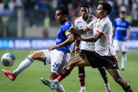 Brasileirão: David Luiz marca de falta e Flamengo vence o Cruzeiro em Belo Horizonte