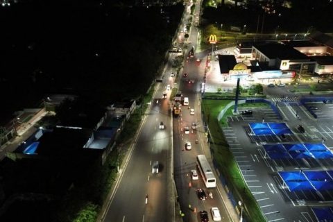 Novo trecho da avenida Ephigênio Salles passa por obras de alargamento em Manaus