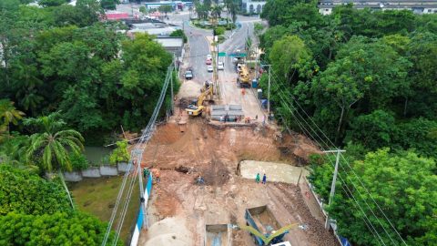 Em tempo recorde, implantação de aduelas da nova rede de drenagem da avenida Mário Ypiranga Monteiro é concluída em Manaus