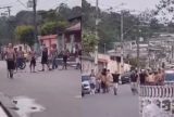 Torcedores de Vasco e Corinthians ficam feridos após briga em avenida de Manaus