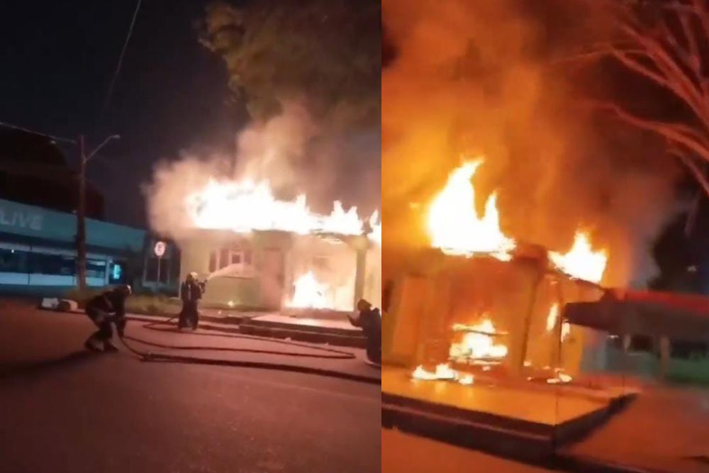 Inc&ecirc;ndio de grandes propor&ccedil;&otilde;es destr&oacute;i casa no bairro Aleixo