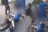 Motociclista fica ferido após acidente na Avenida Autaz Mirim, em Manaus