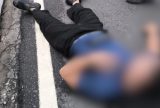 Colisão com carro deixa motociclista ferido na Av Nilton Lins
