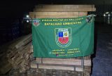 Polícia Militar do Amazonas apreende madeira ilegal em operação no Porto da Panair