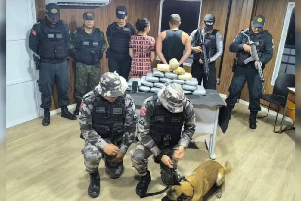 Casal &eacute; preso com drogas em barco de Manaus com destino a Santar&eacute;m