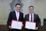 Prefeito David Almeida e vice-prefeito Renato Junior são diplomados pelo TRE-AM