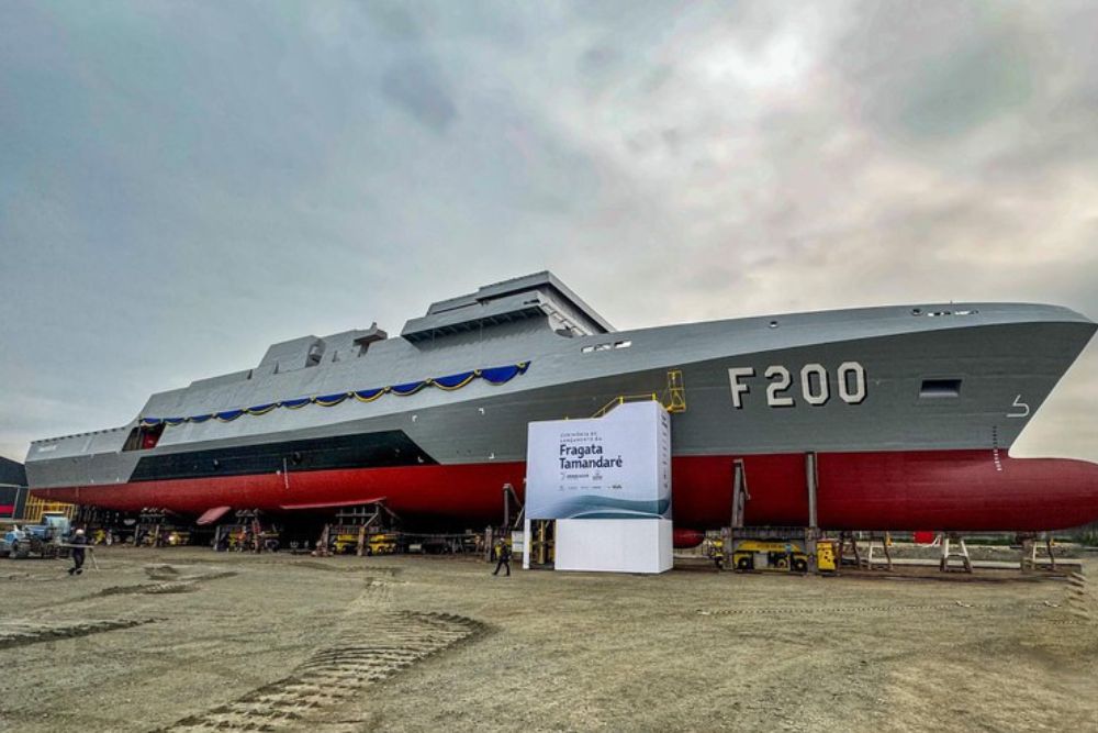 Com Novo PAC, Marinha constr&oacute;i terceiro navio do Programa Fragatas Classe Tamandar&eacute;