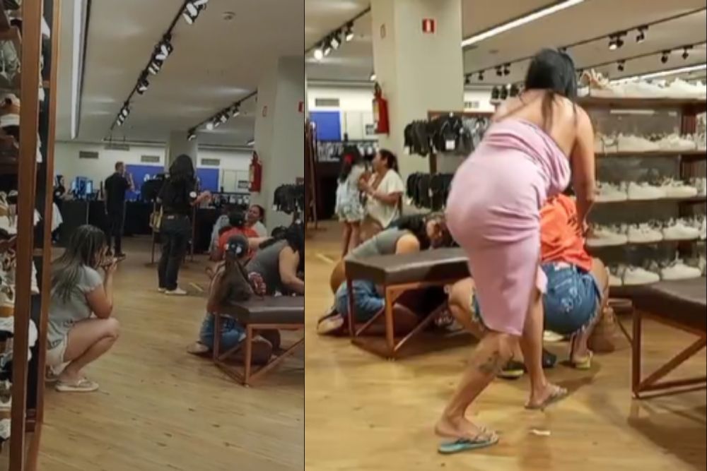 Desavença é confundida com assalto e assusta clientes do Shopping Grande Circular Desavença é confundida com assalto e assusta clientes do Shopping Grande Circular