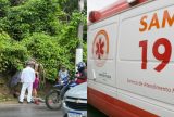 Acidente deixa motociclista ferido e congestiona trânsito em avenida de Manaus