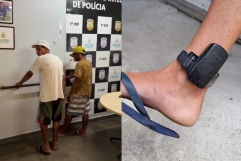 Homem volta à prisão após danificar e atear fogo em tornozeleira em Manaus