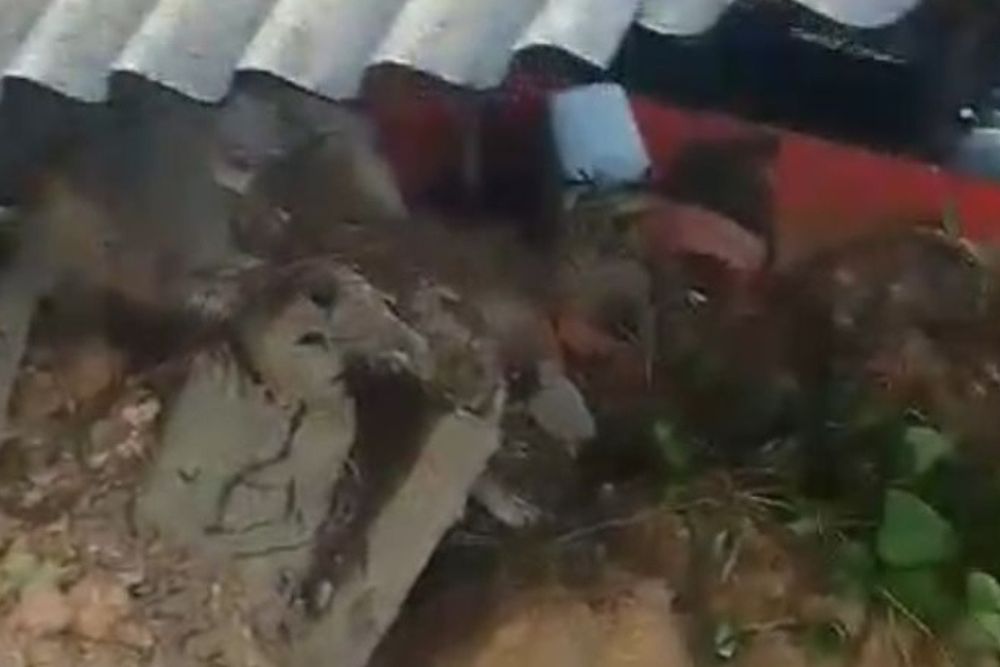 Barranco cede e destrói uma casa no bairro Colônia Santo Antônio Barranco cede e destrói uma casa no bairro Colônia Santo Antônio