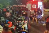 Motociclista fratura perna em acidente de trânsito na Avenida Mário Ypiranga