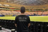 PF fiscaliza empresas de segurança privada durante jogo entre Vasco e Madureira na Arena da Amazônia