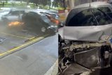 Motorista é preso após atingir três veículos estacionados em alta velocidade em Manaus