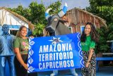 Boi Caprichoso recebe representantes do Movimento Amazônia de Pé e reafirma compromisso com a defesa da floresta