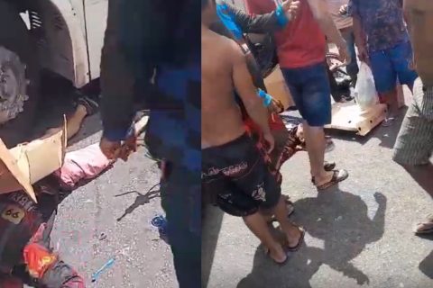 Mototaxista morre e passageira fica ferida em acidente com ônibus na avenida Itaúba
