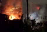 Incêndio de grandes proporções deixa dois mortos e destrói casas em Manaus